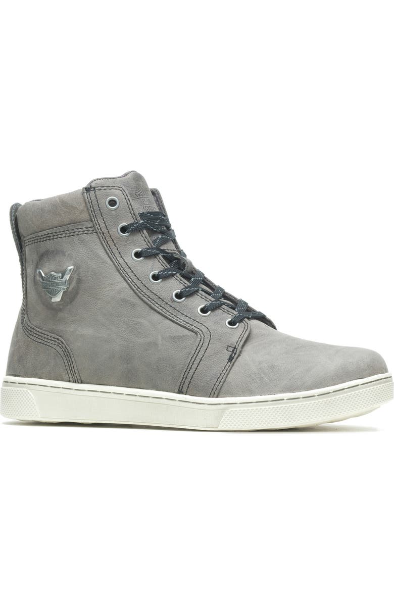 HARLEY DAVIDSON Bateman Leather High Top Moto Sneaker, Main, color,