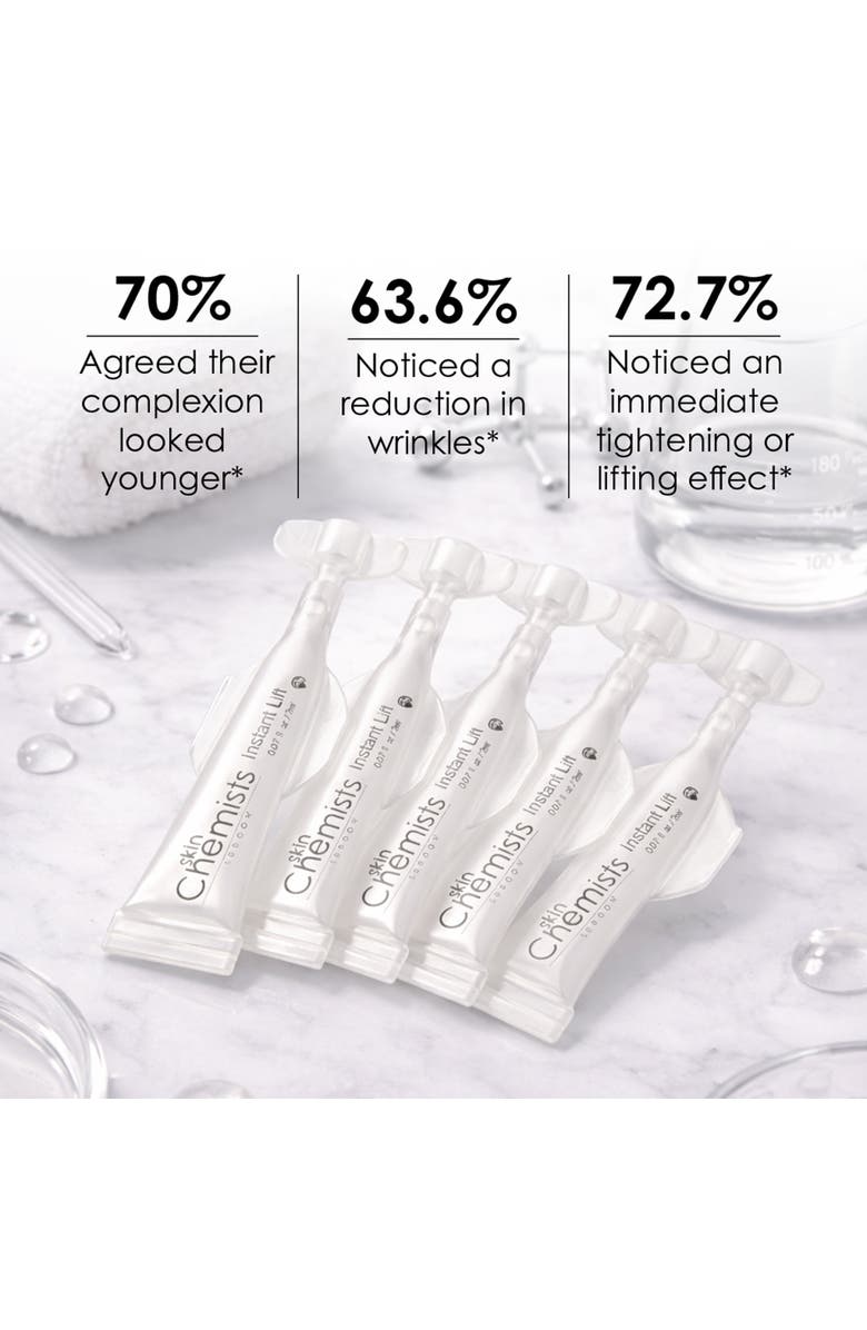 SKINCHEMISTS Wrinkle Killer Instant Face Lift 5 x 2ml Ampoules Solution-Based Anti-Aging Treatment Serum for Fine Lines, Wrinkles & Loss of Firmness, Alternate, color, White