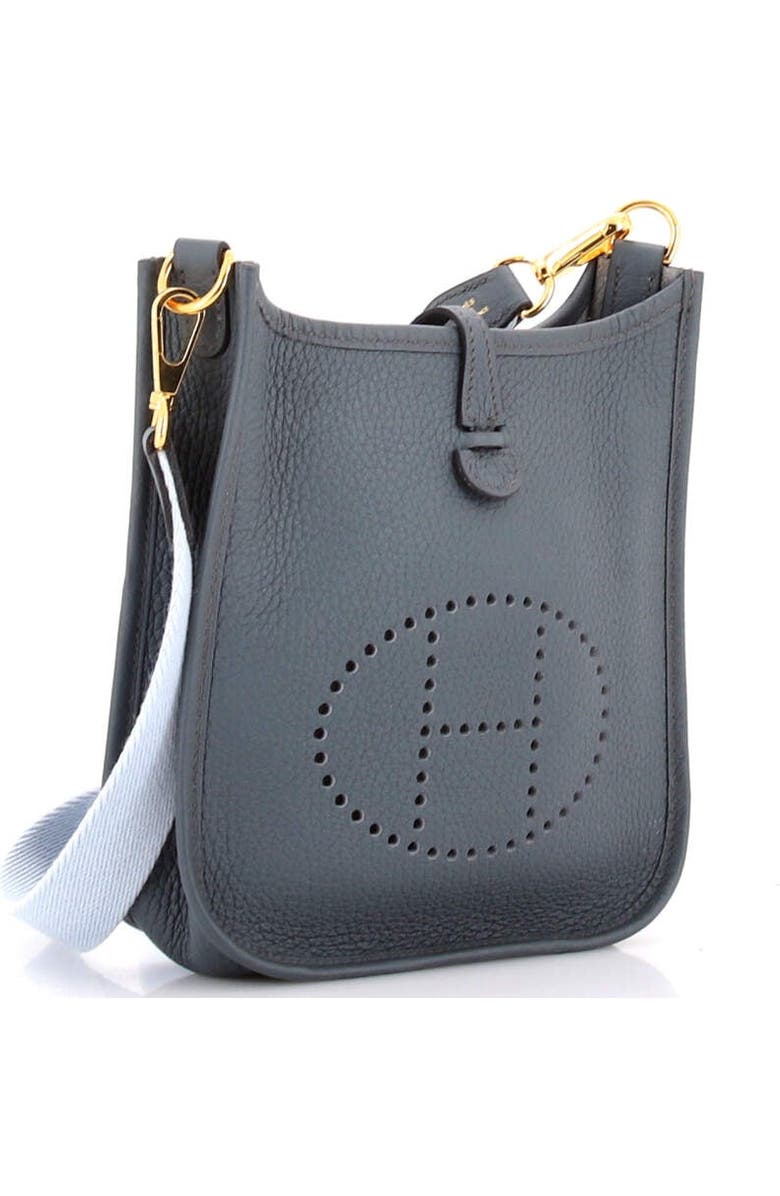 Pre-Owned Hermes Evelyne Bag Gen III Clemence TPM, Alternate, color, Bleu Orage