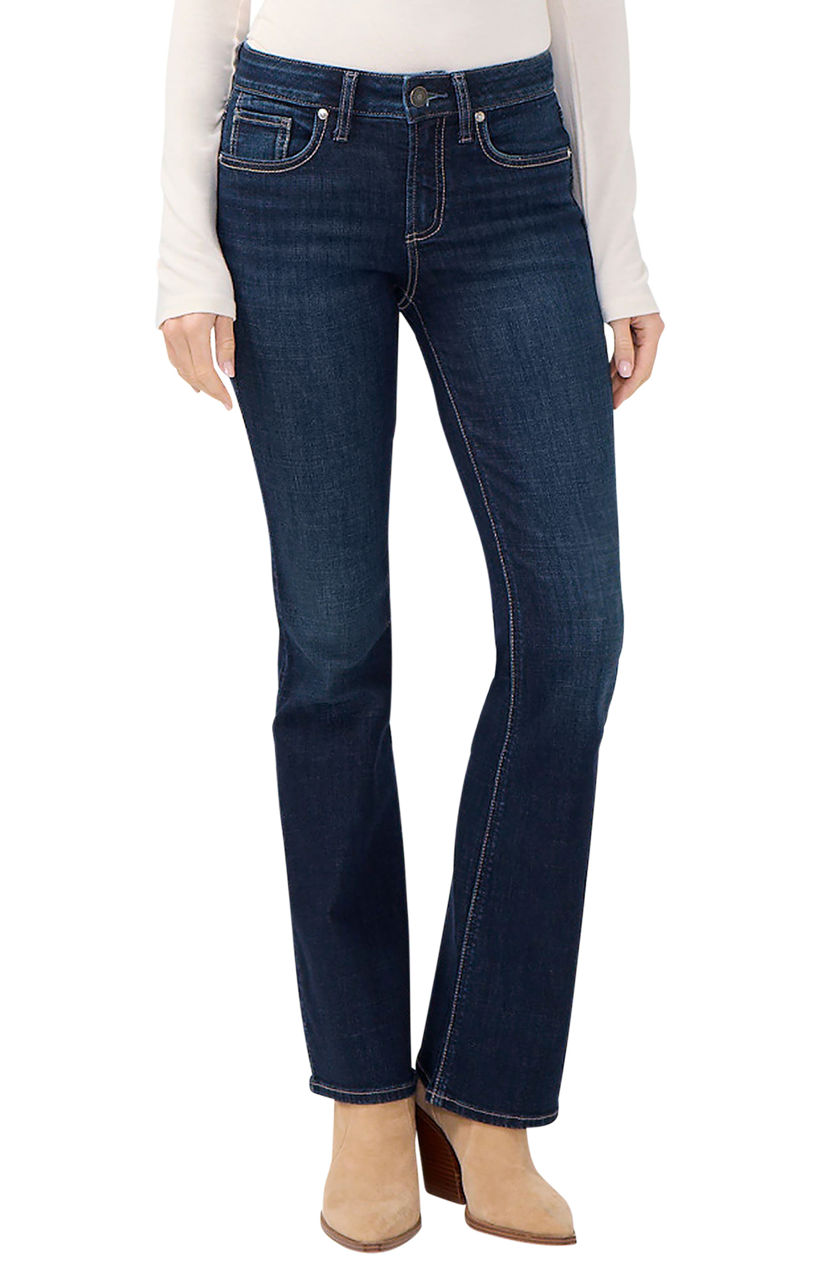 Suki Curvy Mid Rise Bootcut Jeans
