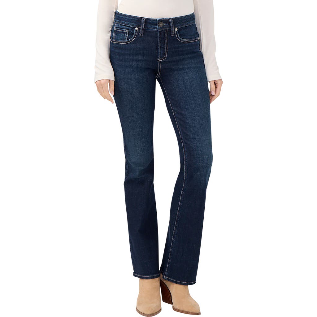 Silver Jeans Co. Suki Curvy Mid Rise Bootcut Jeans In Blue