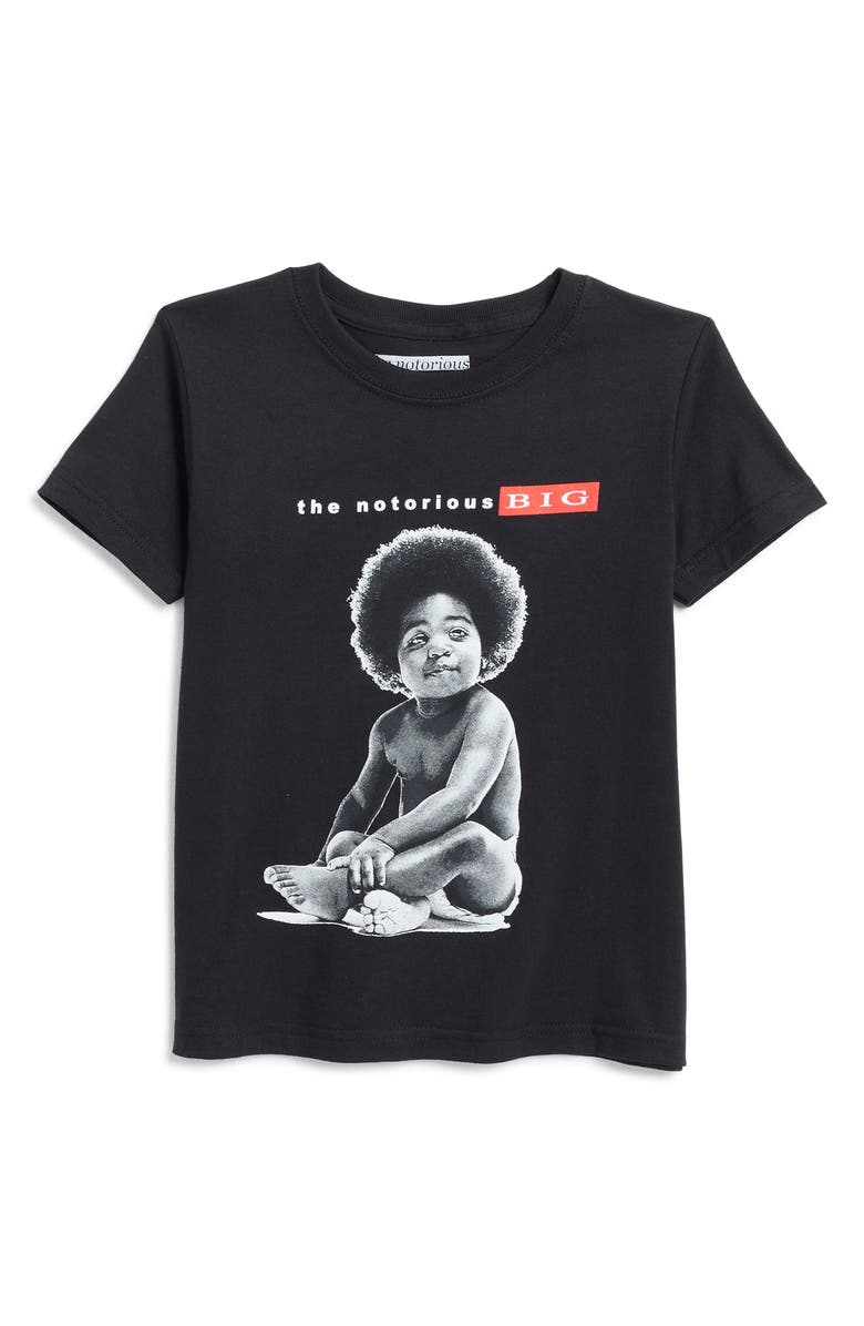 Merch Traffic Kids' Baby Biggie Cotton Graphic T-Shirt, Main, color, Black
