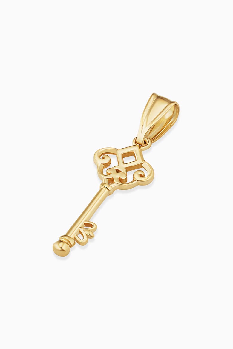 14K Yellow Gold Markey Pendant Charm, Alternate, color, 14K Yellow Gold
