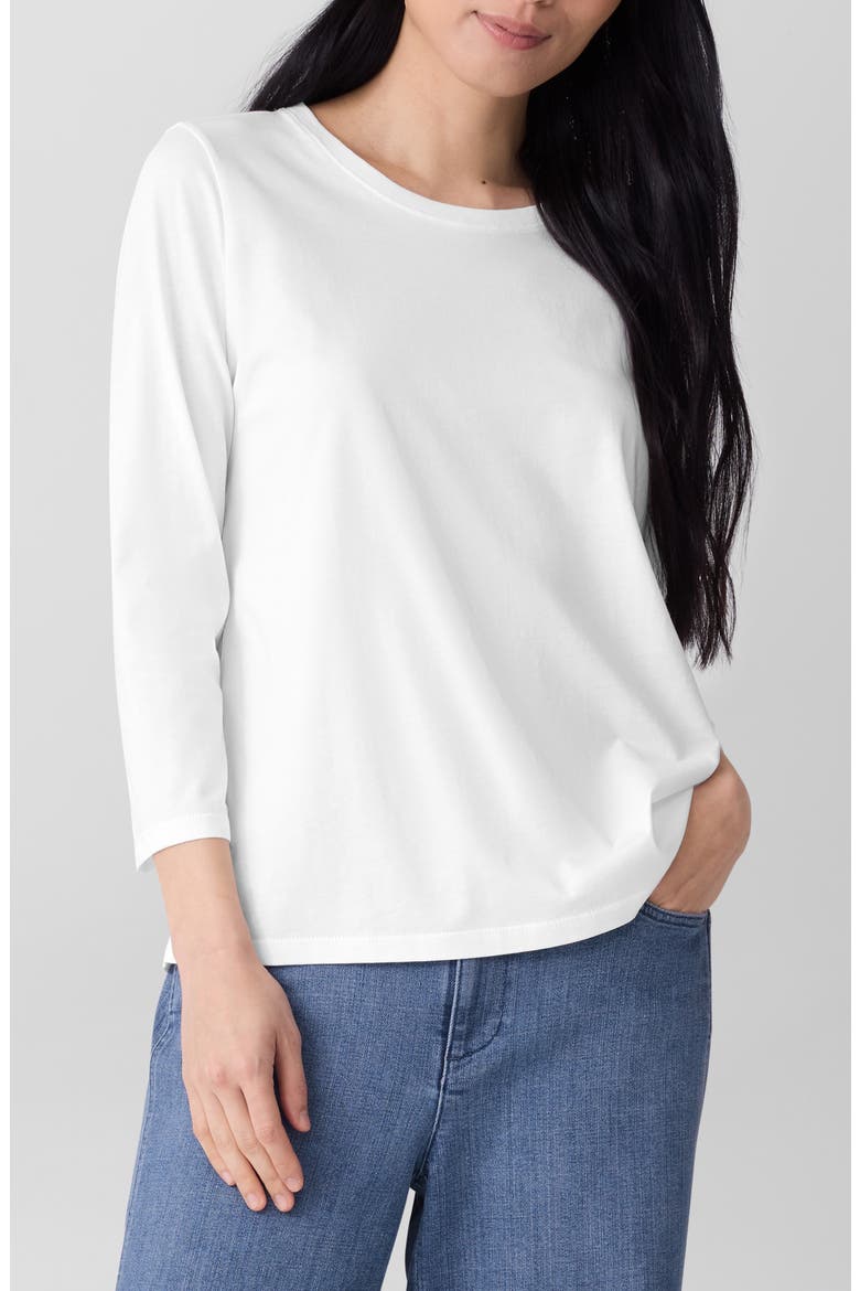Organic Cotton Top, Main, color, WHITE