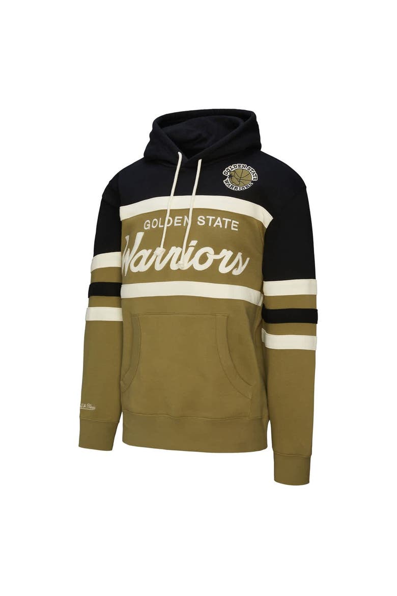 Men's Mitchell & Ness Olive/Black Golden State Warriors Double Clutch Head Coach Hoodie, Alternate, color, Olive