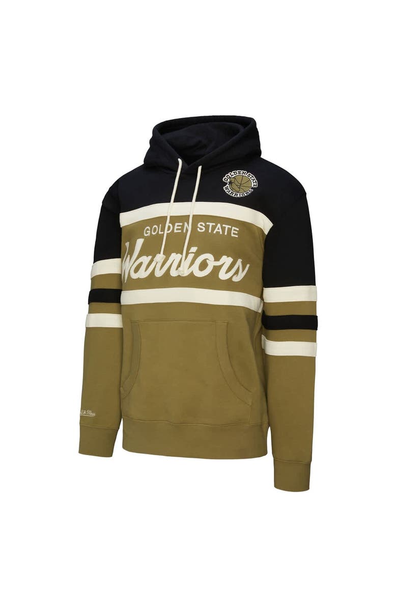 Mitchell & Ness Men's Mitchell & Ness Olive/Black Golden State Warriors Double Clutch Head Coach Hoodie, Alternate, color, Olive