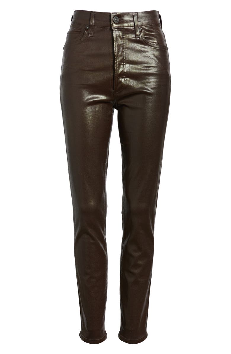 Citizens of Humanity Olivia High Waist Slim Faux Leather Pants, Alternate, color, 