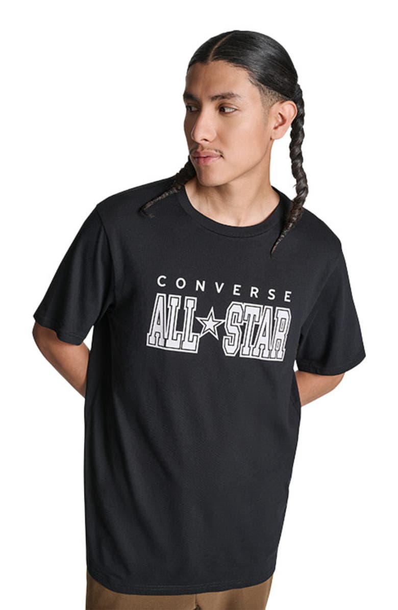 Converse All Star T-Shirt, Main, color, Converse Black