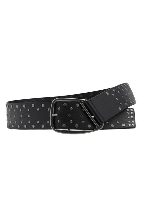 Stud Leather Belt