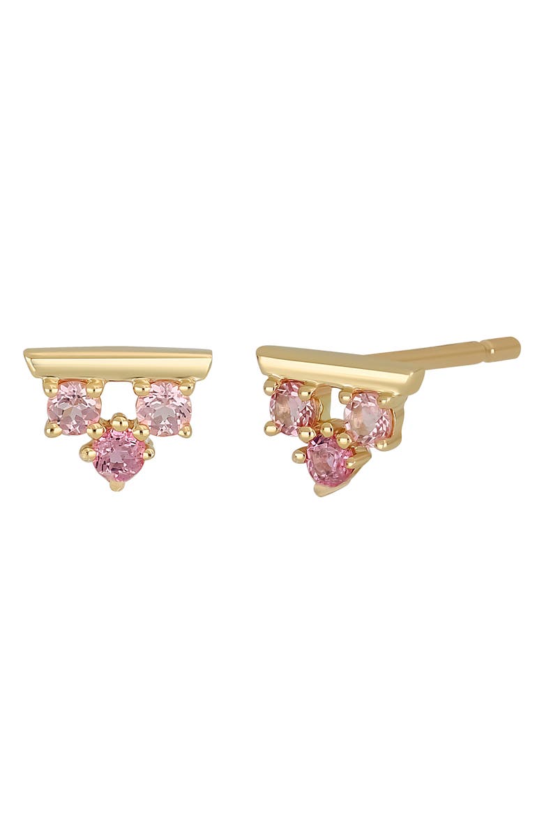 Bony Levy Pink Tourmaline Stud Earrings, Main, color, 