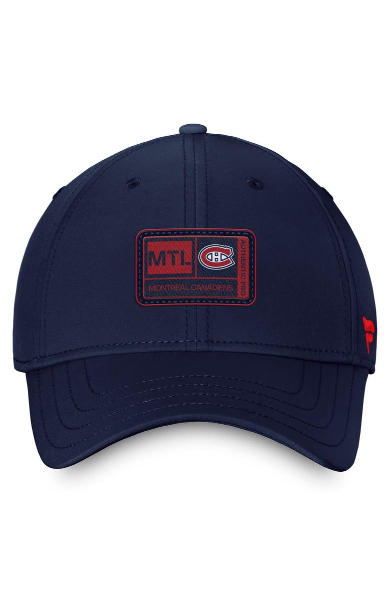 FANATICS Men's Fanatics Branded  Navy Montreal Canadiens Authentic Pro Training Camp Flex Hat, Alternate, color, 