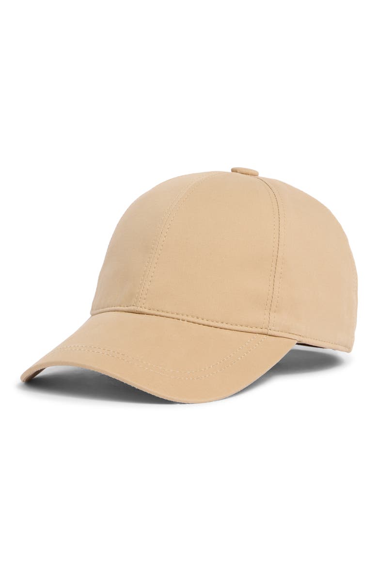 Lux Adjustable 6-Panel Cotton Gabardine Baseball Cap, Main, color, CAMEL