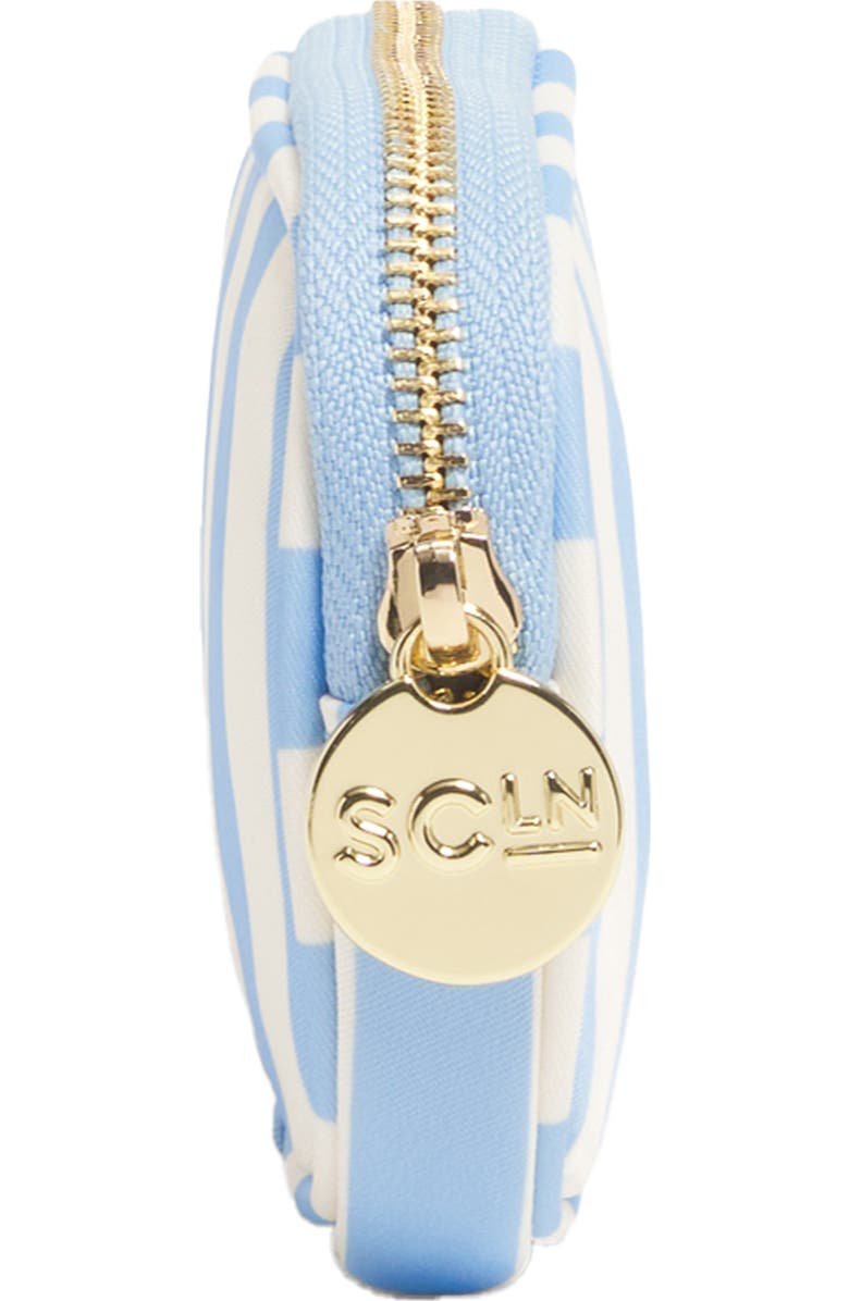 Stoney Clover Lane Micro Stripe Nylon Pouch, Alternate, color, Periwinkle Stripes