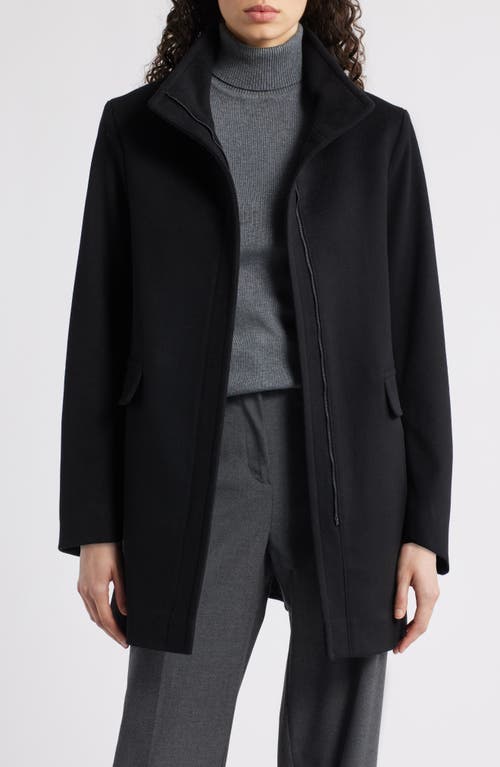 Fleurette Zoey Stand Collar Wool Car Coat