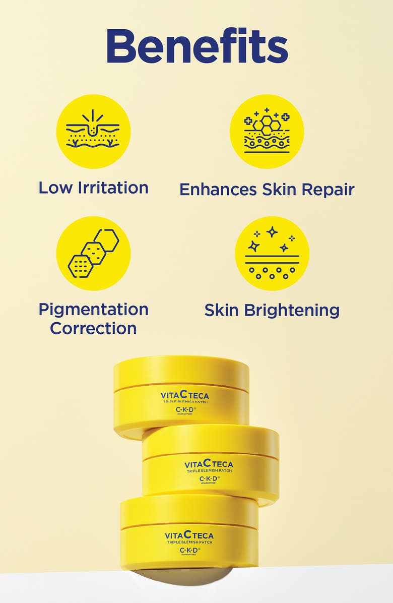 CKD Vita C Teca Triple Blemish Patch - 60 Count, Alternate, color, 