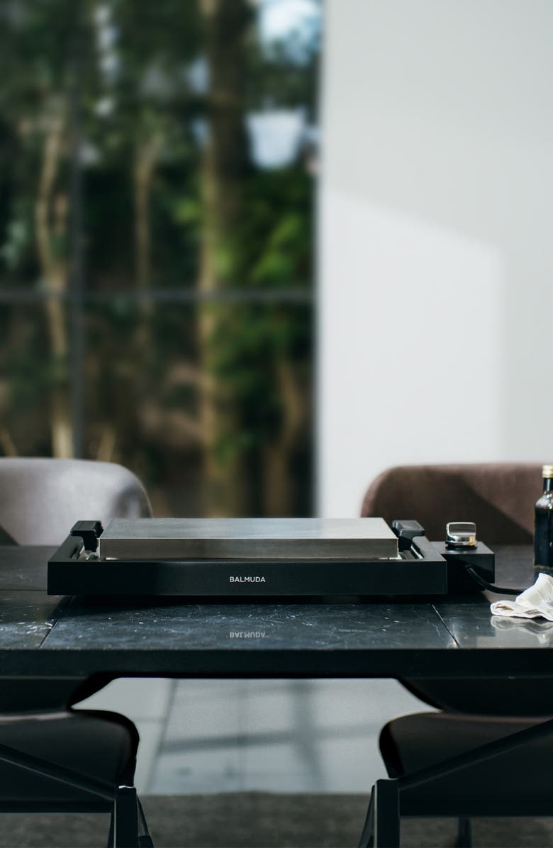 BALMUDA The Teppanyaki Steel-Clad Griddle, Alternate, color, Black