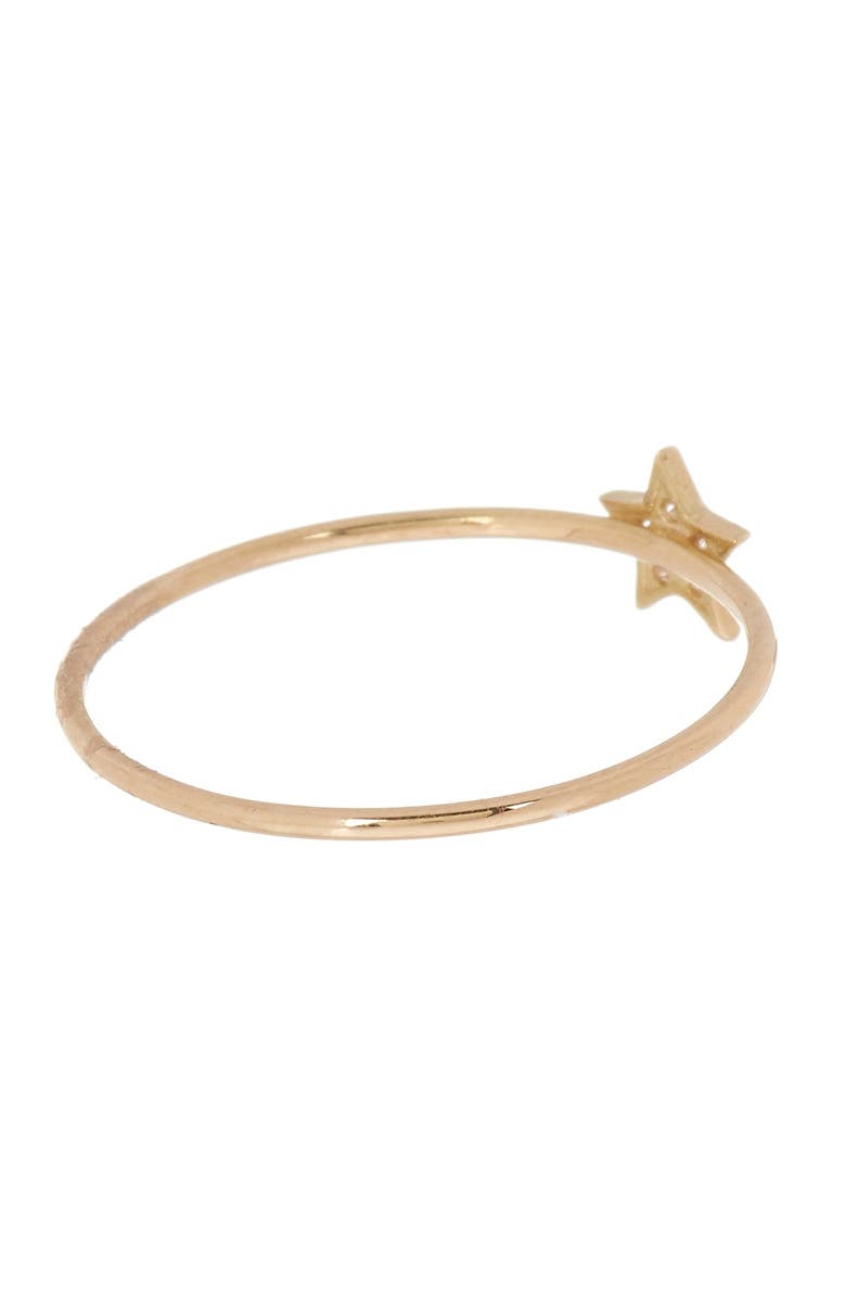 Bony Levy 18K Yellow Gold Petite Star Diamond Ring - 0.02 ctw, Alternate, color, 