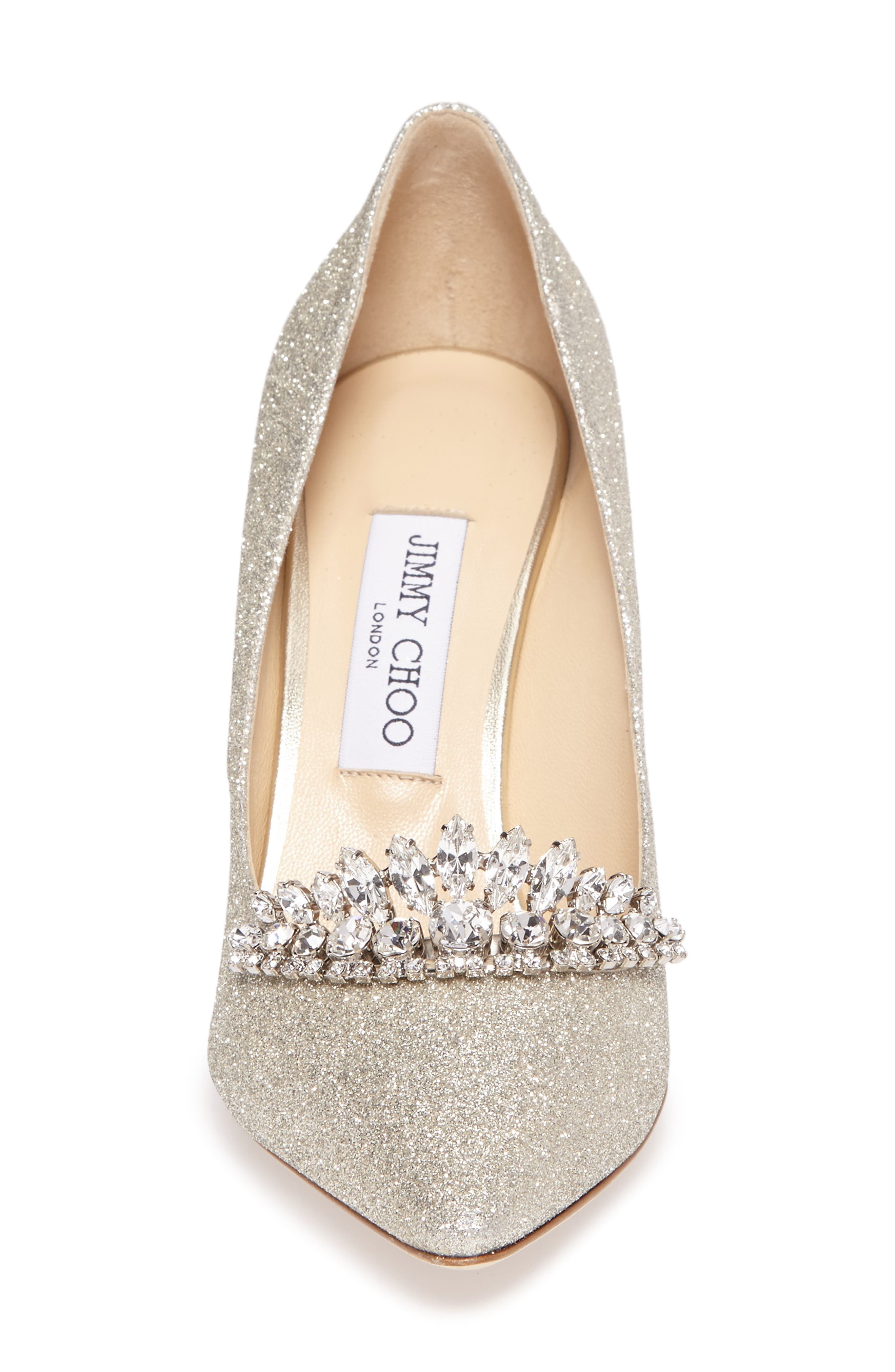 Jimmy Choo Romy Crystal Tiara Glitter Pump, Alternate, color, 