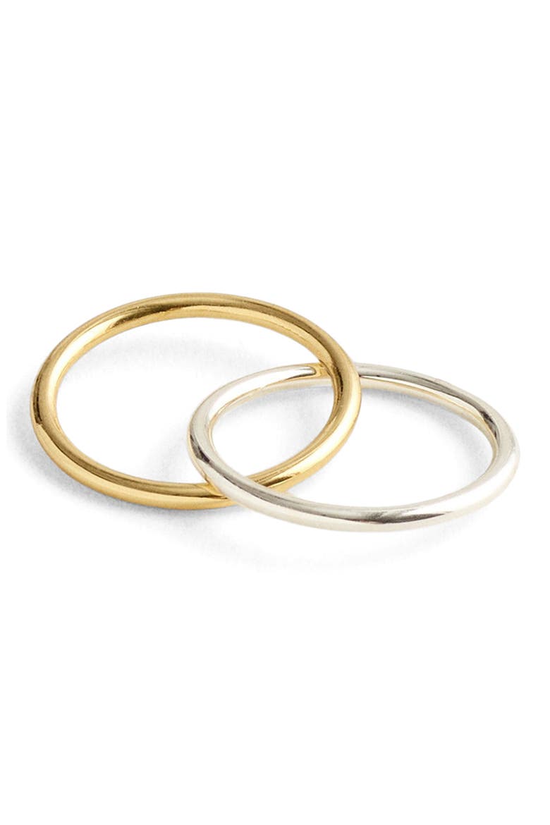 Mixed-Metal Skinny Linked Ring, Main, color, MIXED METAL