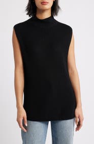 Cloth & Stone Mock Neck Sweater Vest
