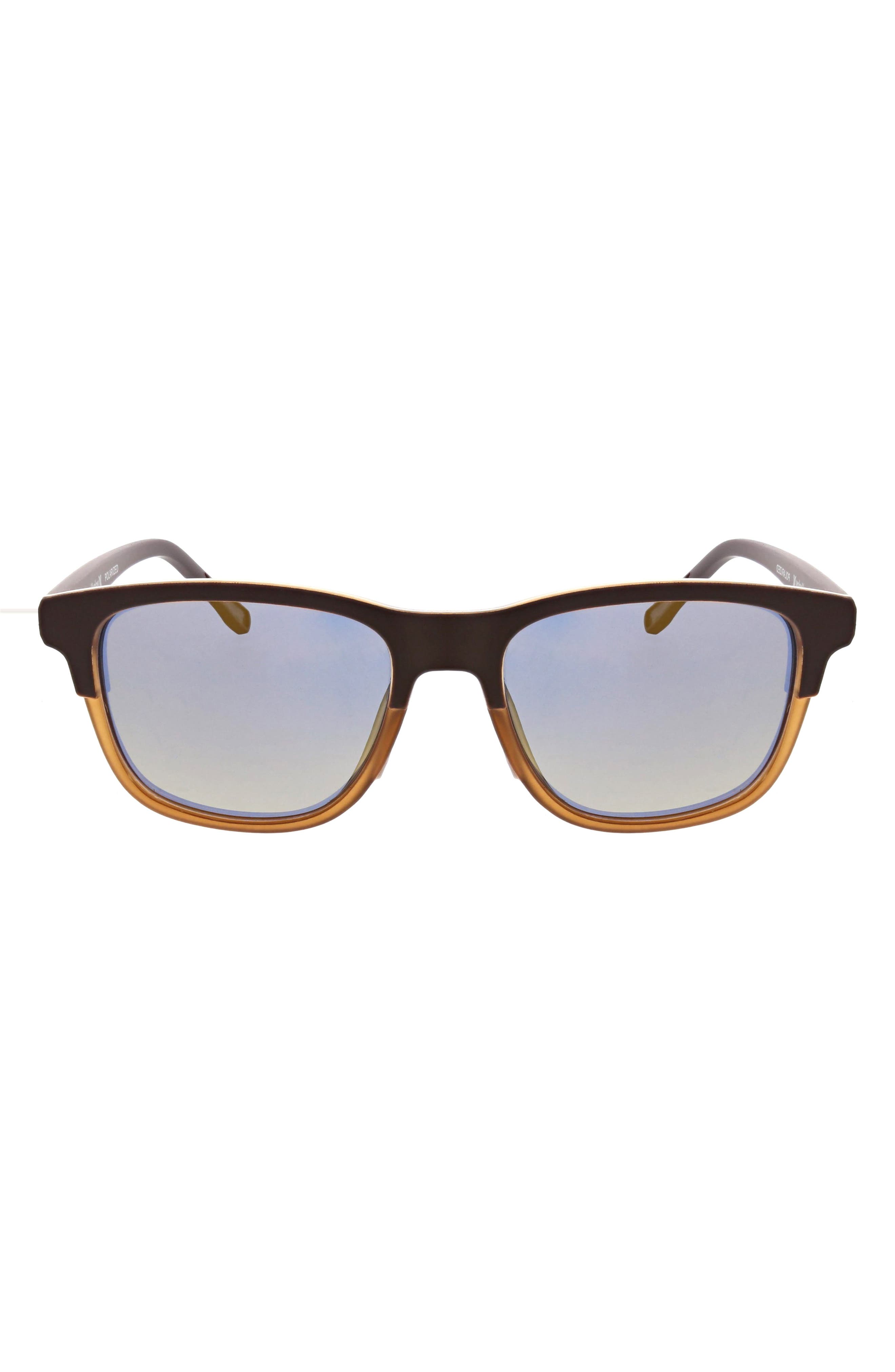Hurley 55mm Polarized Square Sunglasses