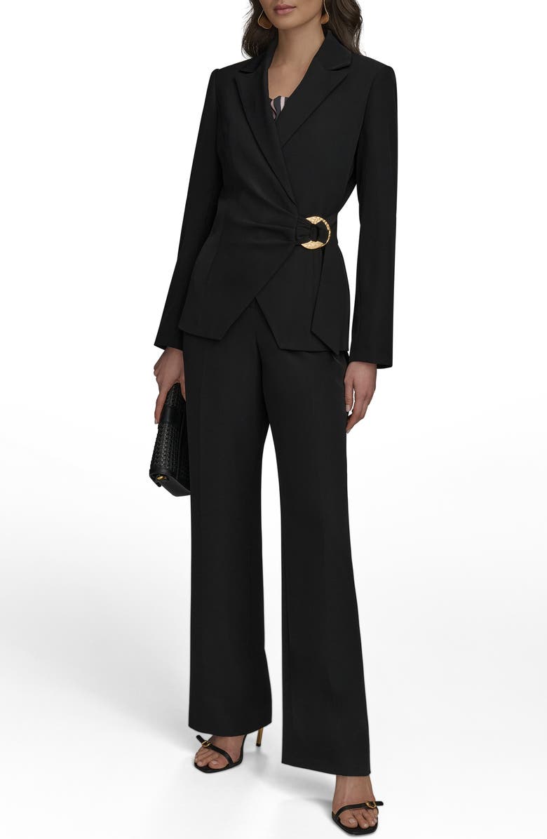 Donna Karan New York Hardware Side Tie Blazer, Alternate, color, 
