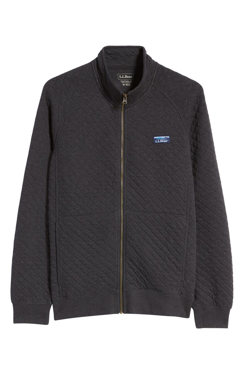 L.L.Bean Quilted Sweatshirt Jacket, Alternate, color,