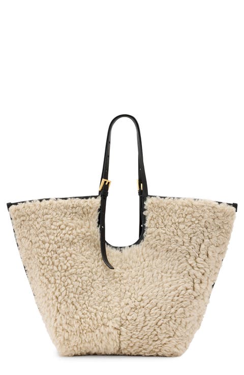 Ara Genuine Shearling Tote
