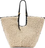 AllSaints Ara Genuine Shearling Tote