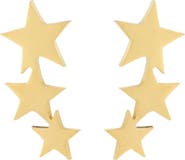 Adornia Triple Star Ear Crawlers