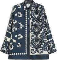Weekend Max Mara Patchwork Jersey Button-Up Shirt