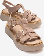 Forever & Always Shoes Loin Leather Platform Sandal