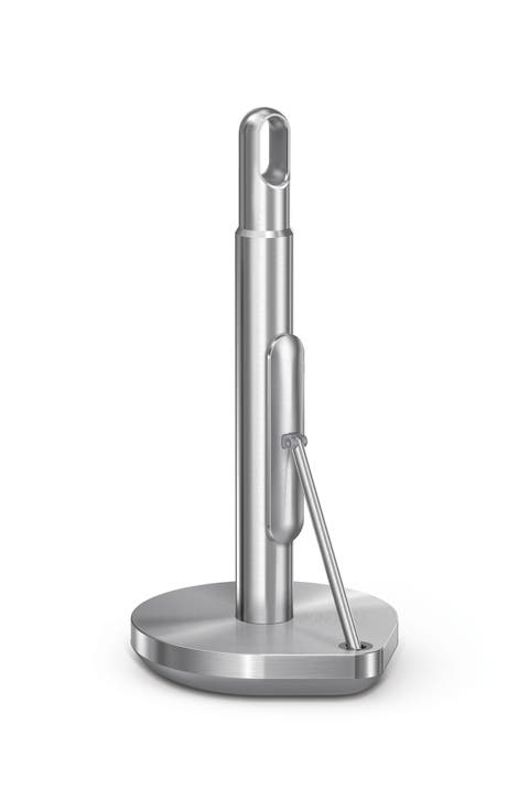 tension arm paper towel holder