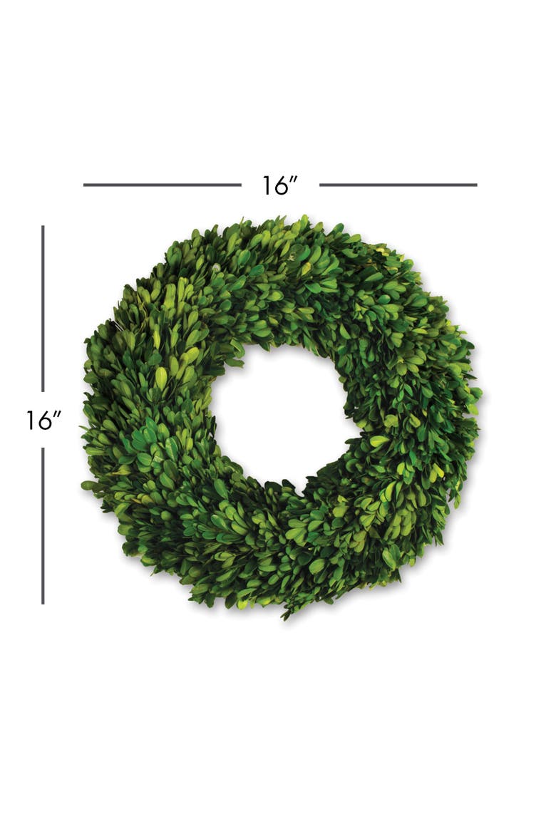 Boxwood Wreath, Alternate, color, Green