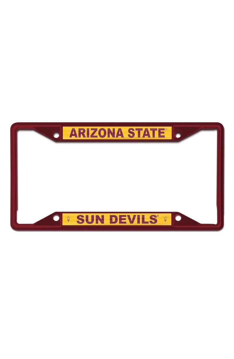 WINCRAFT Arizona State Sun Devils Chrome Color License Plate Frame, Main, color, 