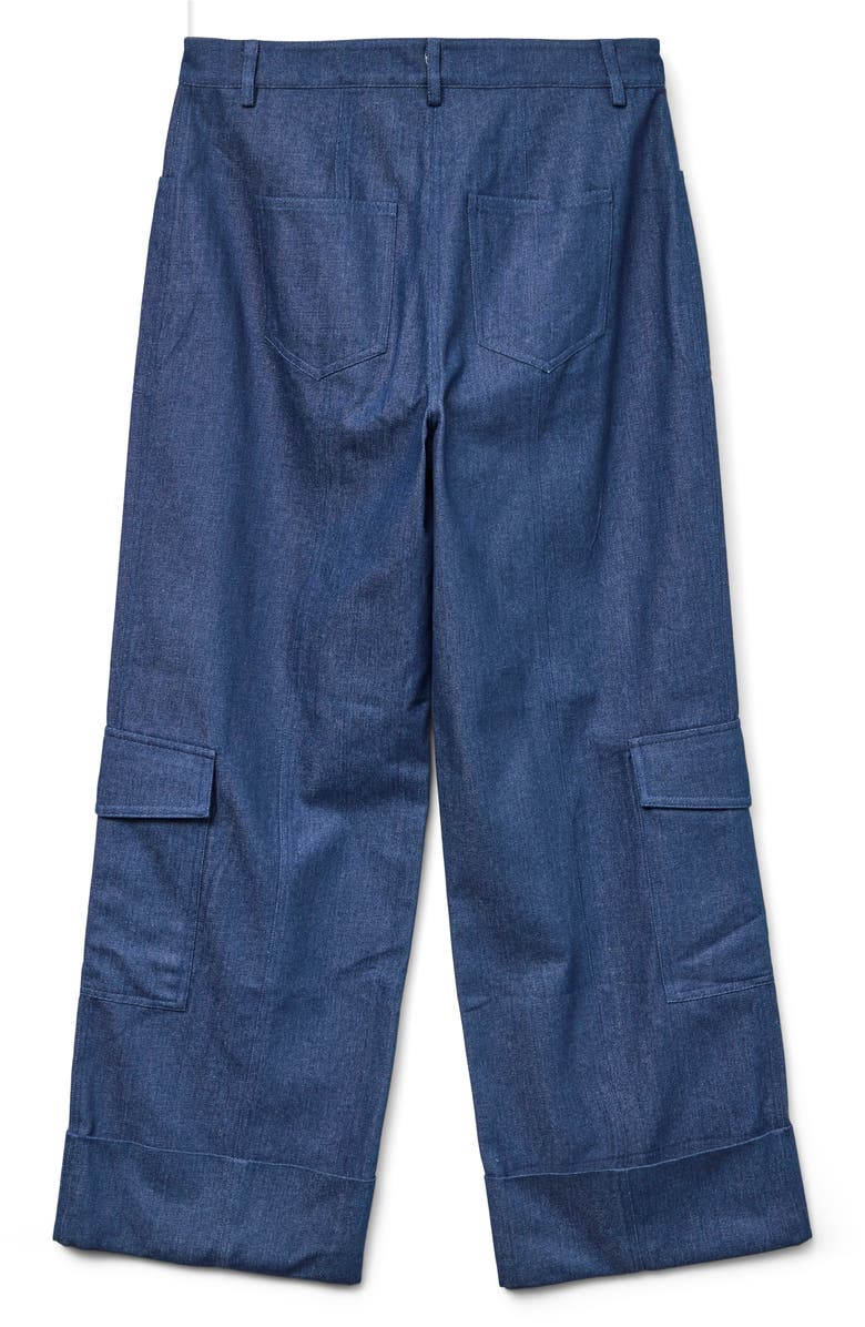 VERO MODA Carla High Waist Cargo Pants, Alternate, color, Blue Indigo