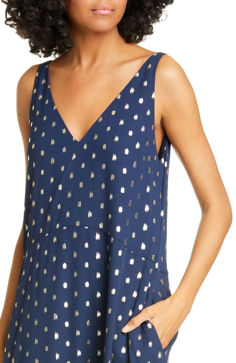 Ted Baker London High/Low Dress, Alternate, color, Dk-Blue