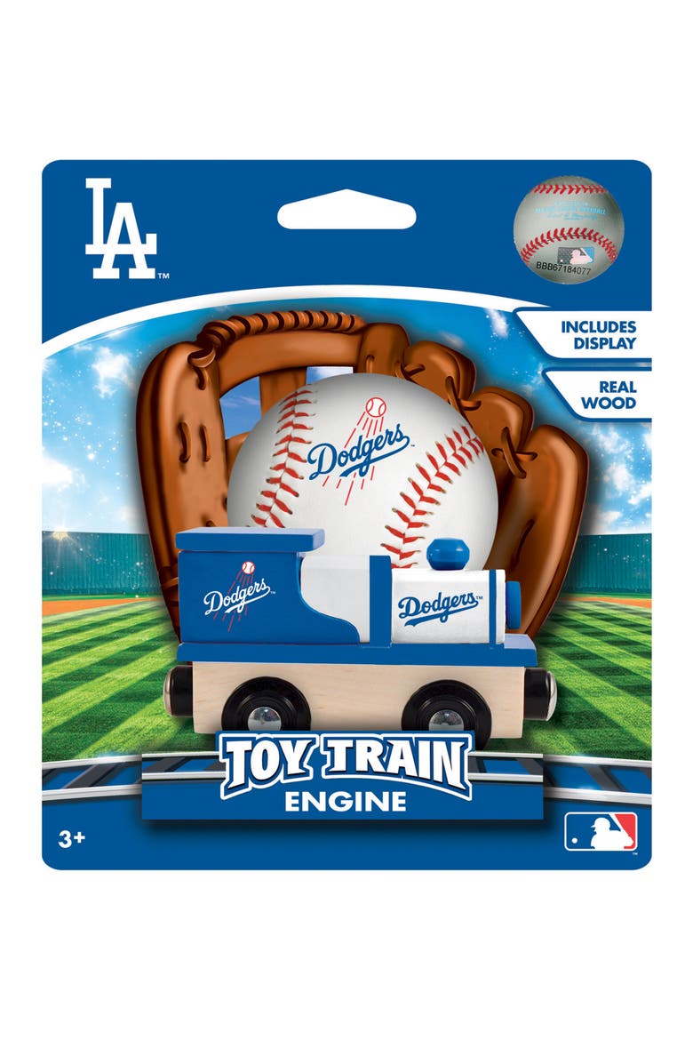 Los Angeles Dodgers Toy Train Engine, Alternate, color, Multicolor