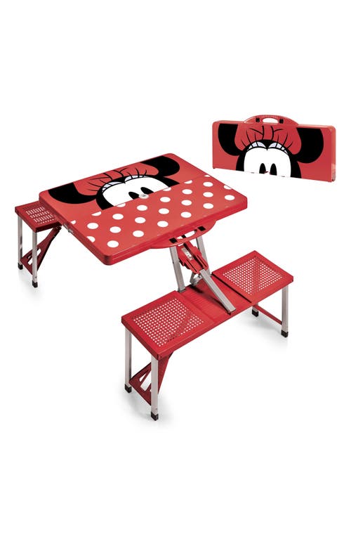 Oniva A Picnic Time Brand Oniva Disney® Mickey Mouse Portable Folding Table In Red