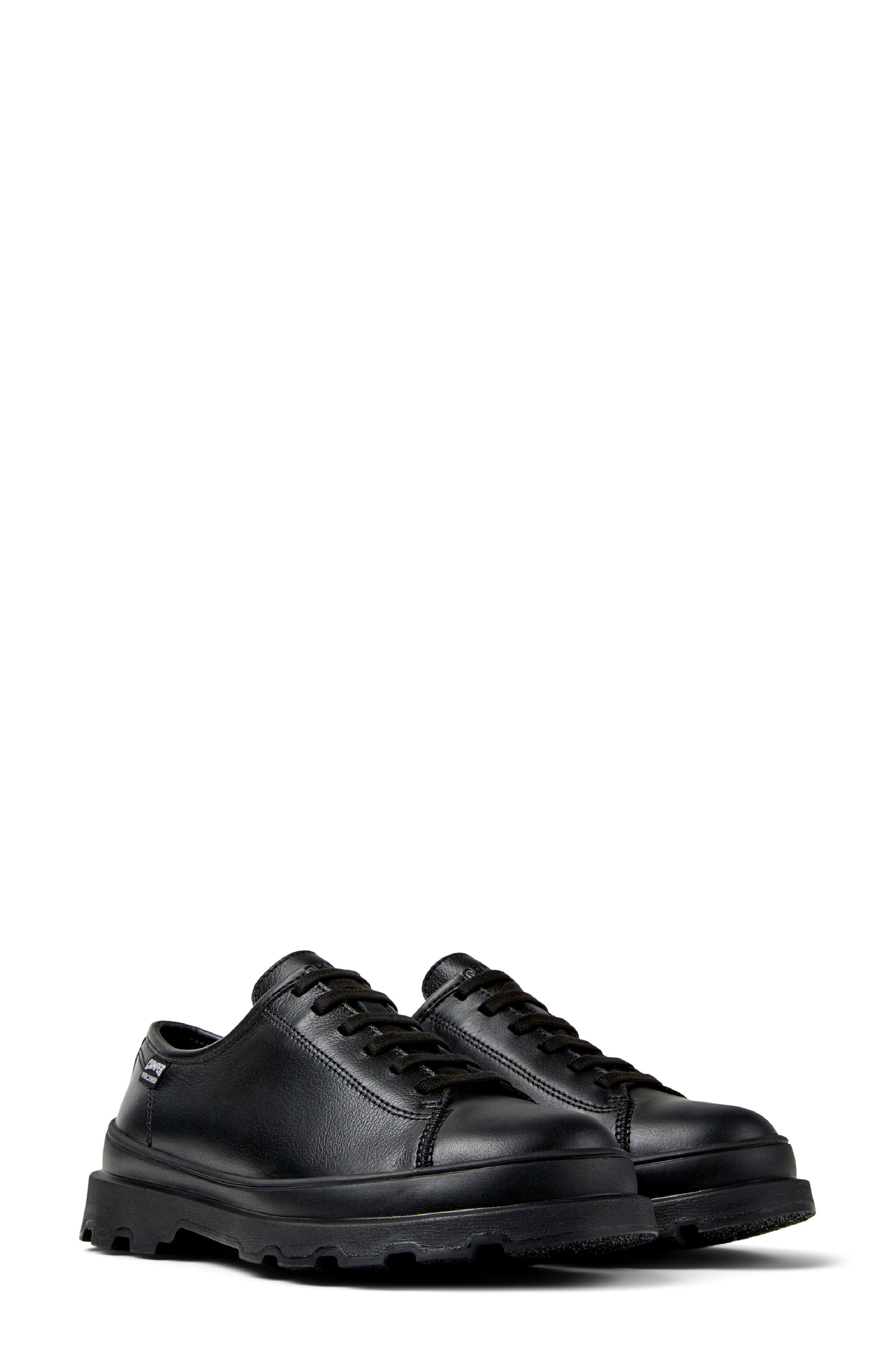 Brutus Leather Derby, Main, color, BLACK