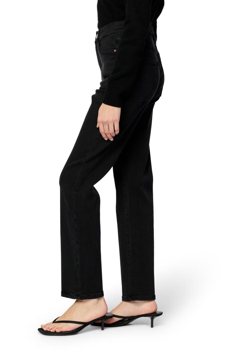 Ase Straight Leg Jeans, Alternate, color, JET BLACK