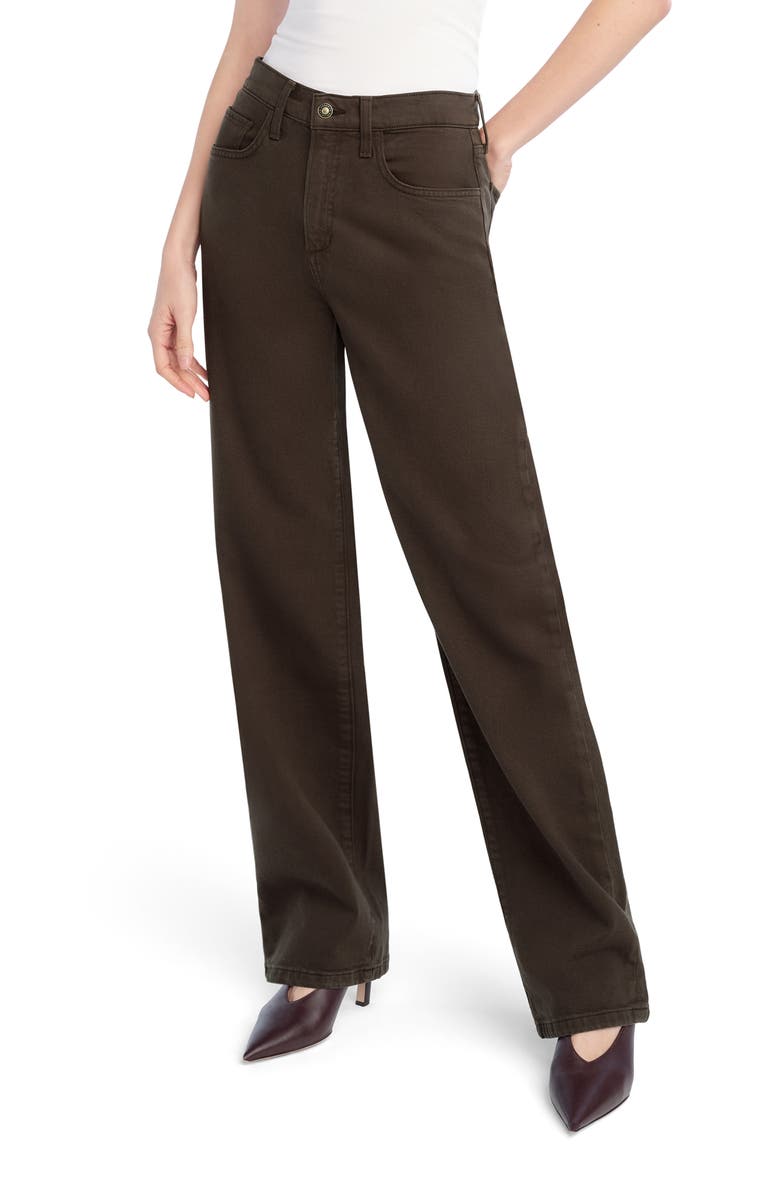 Favorite Daughter The Mischa Super High Waist Wide Leg Jeans, Main, color, Espresso