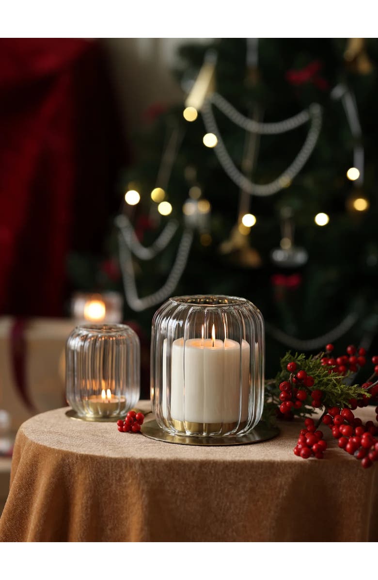 Fleck Kira Glass Lantern, Alternate, color, Clear