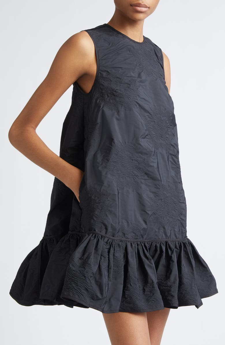 Cecilie Bahnsen Lala Borus Jacquard Dress, Alternate, color, Black