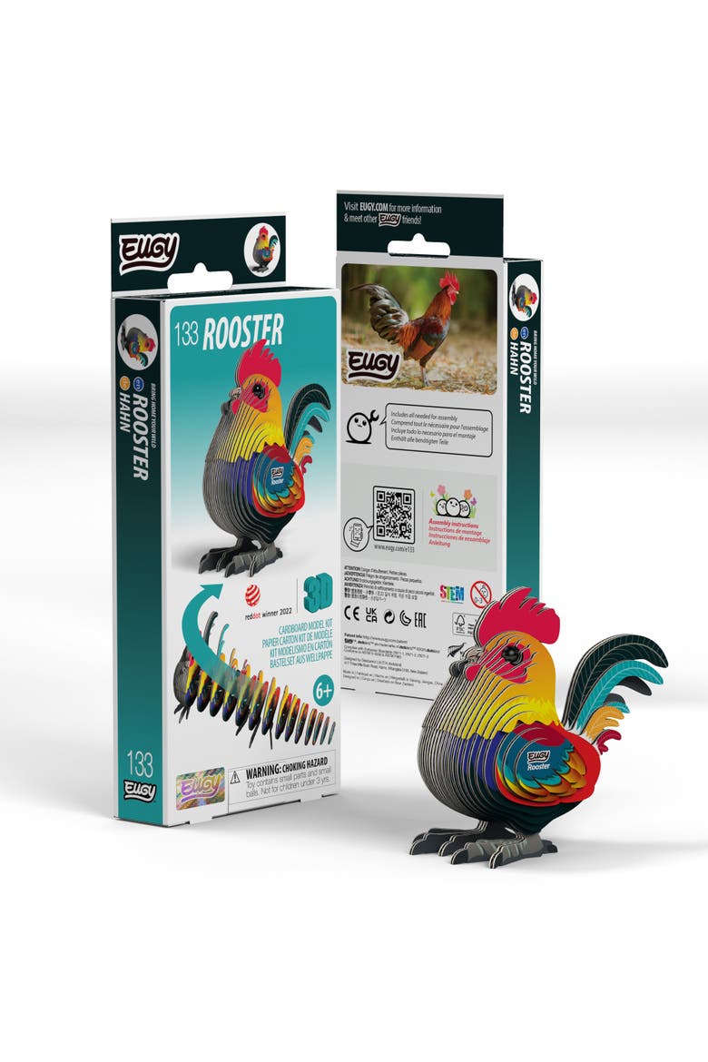 Rooster 3D Puzzle - contains 31 puzzle pieces, Main, color, None