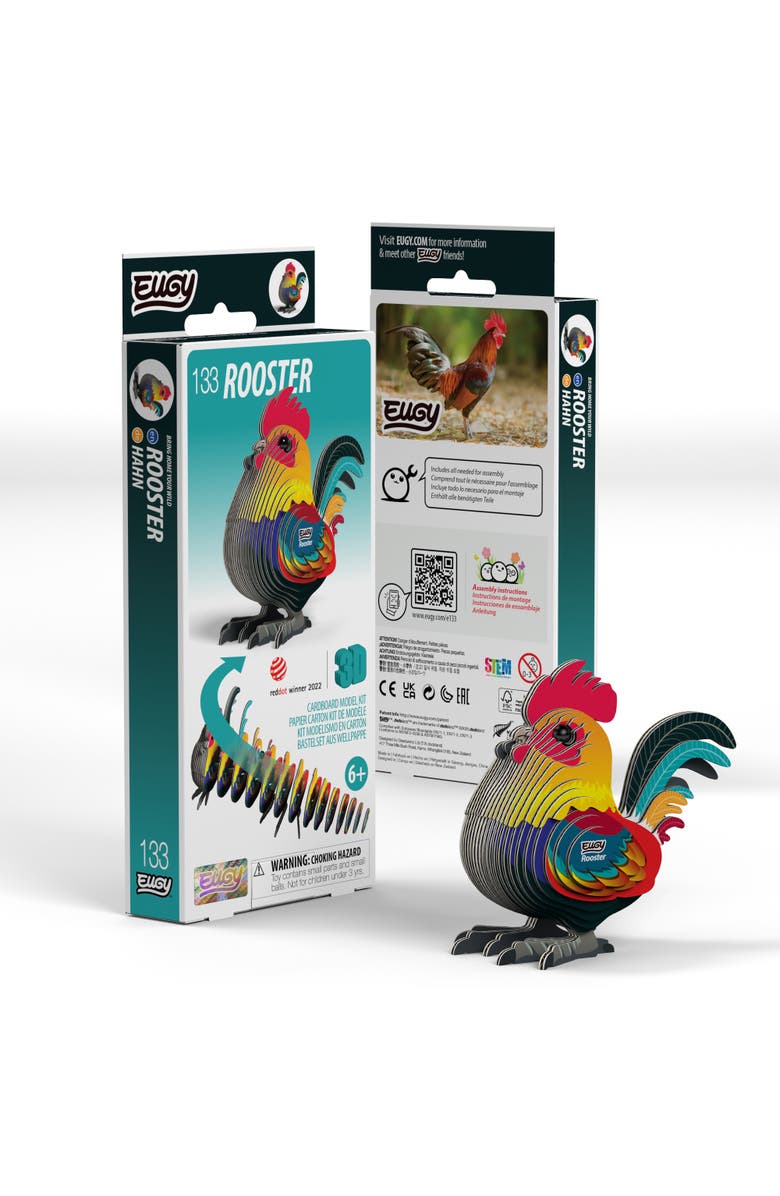 Eugy Puzzles Rooster 3D Puzzle - contains 31 puzzle pieces, Main, color, NO COLOR