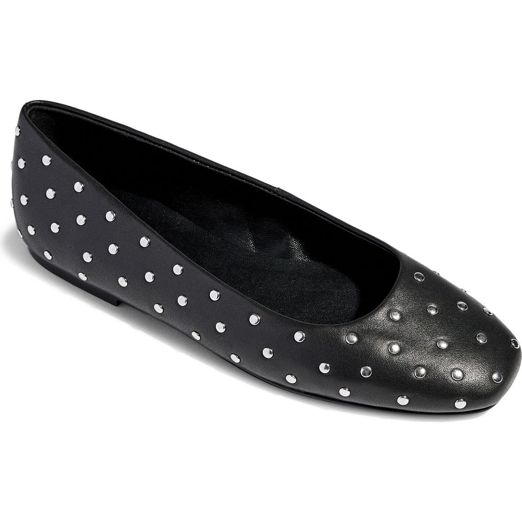 Yosi Samra Sage Stud Ballet Flat In Black