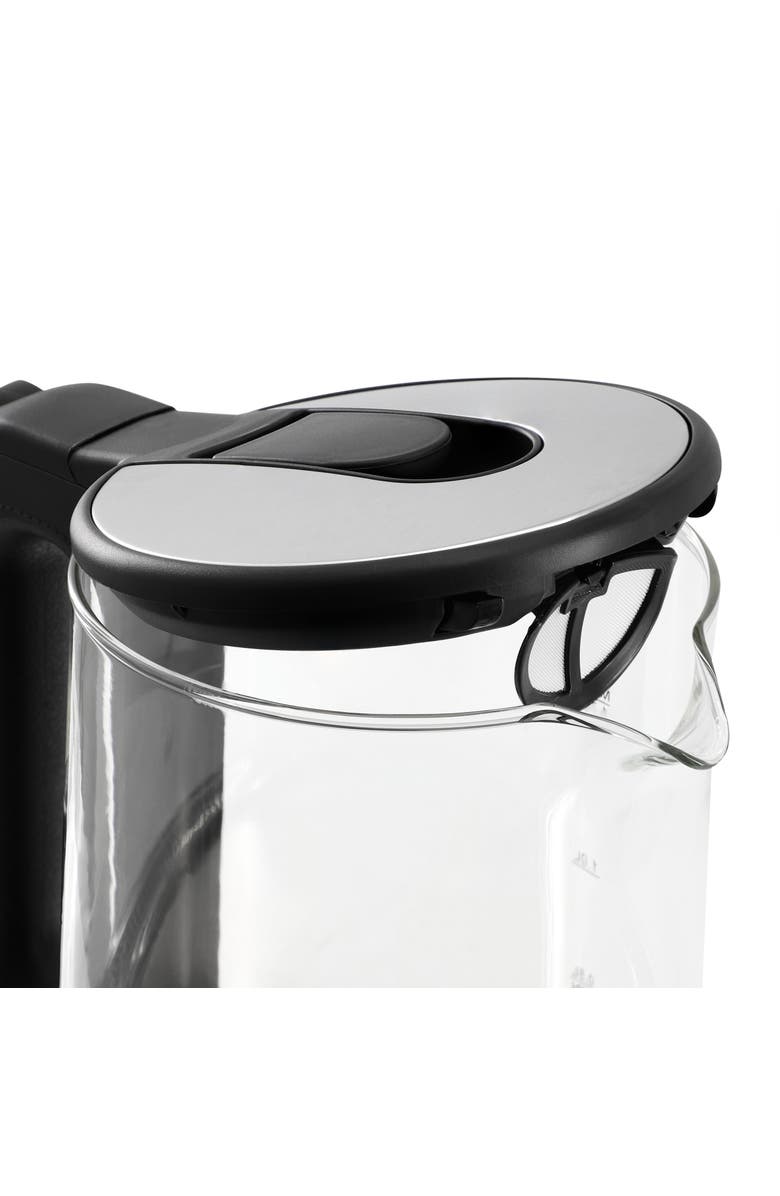 Megachef 1.8 Quart Glass and Stainless Steel Electric Tea Kettle, Alternate, color, Grey