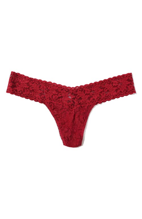 Hanky Panky Signature Lace Low Rise Thong In Red