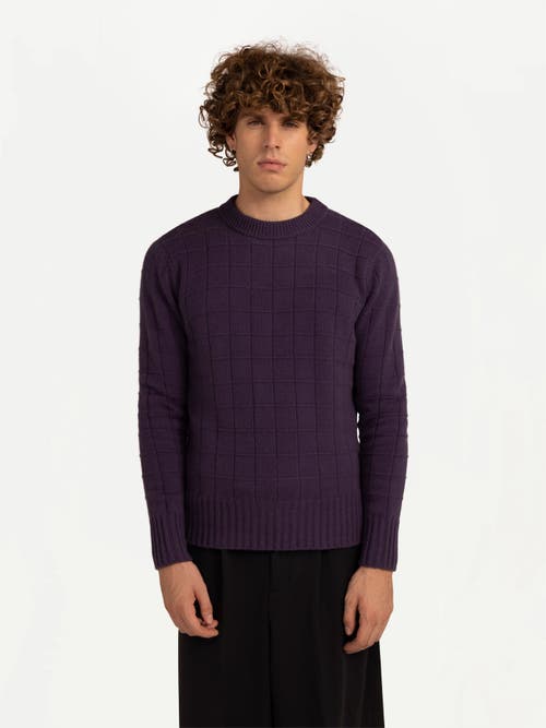 Gobi Mongolian Cashmere Square-patterned Cashmere Sweater